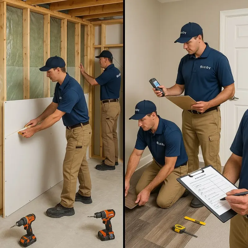 Repairs and Reconstruction process in East Patchogue, NY
